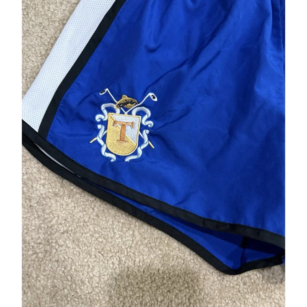Augusta Sportswear Womens M Blue Soccer Shorts Lined Running Athletic w/ Crest